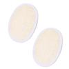 Baluue 2pcs Exfoliating Loofah Pads for Body Scrubbing Natural Bath Sponge for Deep Cleansing and Skin Care for Home Shower Use view 1