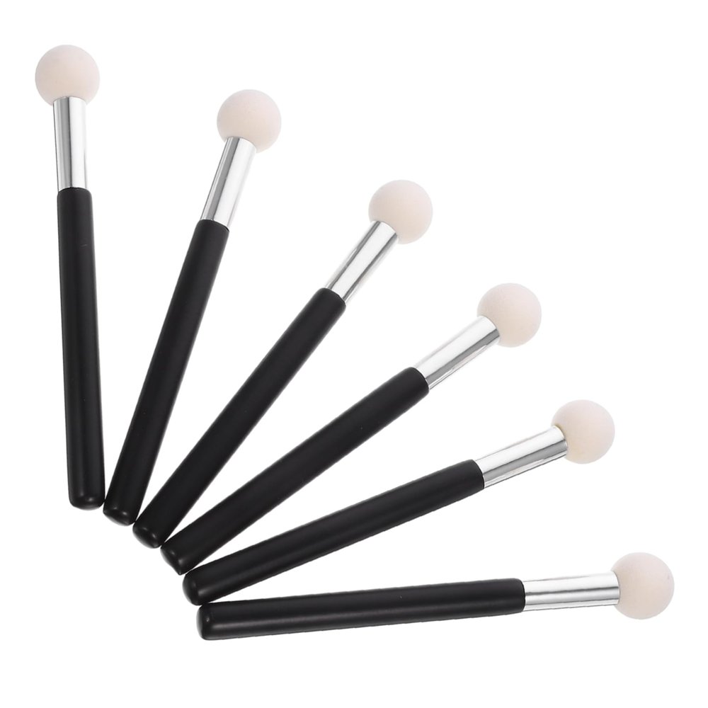 Didiseaon 6pcs Concealer Blending Brush Ergonomic Handle for Makeup Application Makeup Tool for Foundation Lipstick Eye Shadow