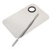 Didiseaon Stainless Steel Makeup Mixing Palette Set Blending Spatula Reusable Cosmetic Tool for Blending Foundation Lip Colors Eyeshadow Easy to Clean view 1