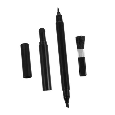 minkissy 1set Beard Filling Pen Brush Dual-tip Design for Precise Grooming Soft Application for Beard Types Essential and Styling