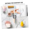 Baluue 2pcs Makeup Sponge Drying Stand Wall-mounted Storage Rack for Cosmetics Ventilated Holder for Makeup Sponges Easy to Install Organizer for Home Use view 3