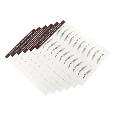 Baluue 6pcs Eyebrow Tattoos Stickers for Women Temporary Brow Stickers for Natural Full Look Easy Application Makeup Lovers Eyebrow Shaping Tool