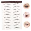 Baluue 6pcs Eyebrow Tattoos Stickers for Women Temporary Brow Stickers for Natural Full Look Easy Application Makeup Lovers Eyebrow Shaping Tool view 2