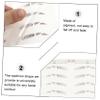 Baluue 6pcs Eyebrow Tattoos Stickers for Women Temporary Brow Stickers for Natural Full Look Easy Application Makeup Lovers Eyebrow Shaping Tool view 3