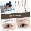 Baluue 6pcs Eyebrow Tattoos Stickers for Women Temporary Brow Stickers for Natural Full Look Easy Application Makeup Lovers Eyebrow Shaping Tool view 4
