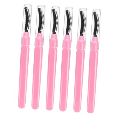 Didiseaon 6pcs Mascara Wands Lash Brushes for Eyelash Lamination Gentle Soft Tip Makeup Applicators Portable Beauty Tools for Travel and Everyday Use Easy to Clean