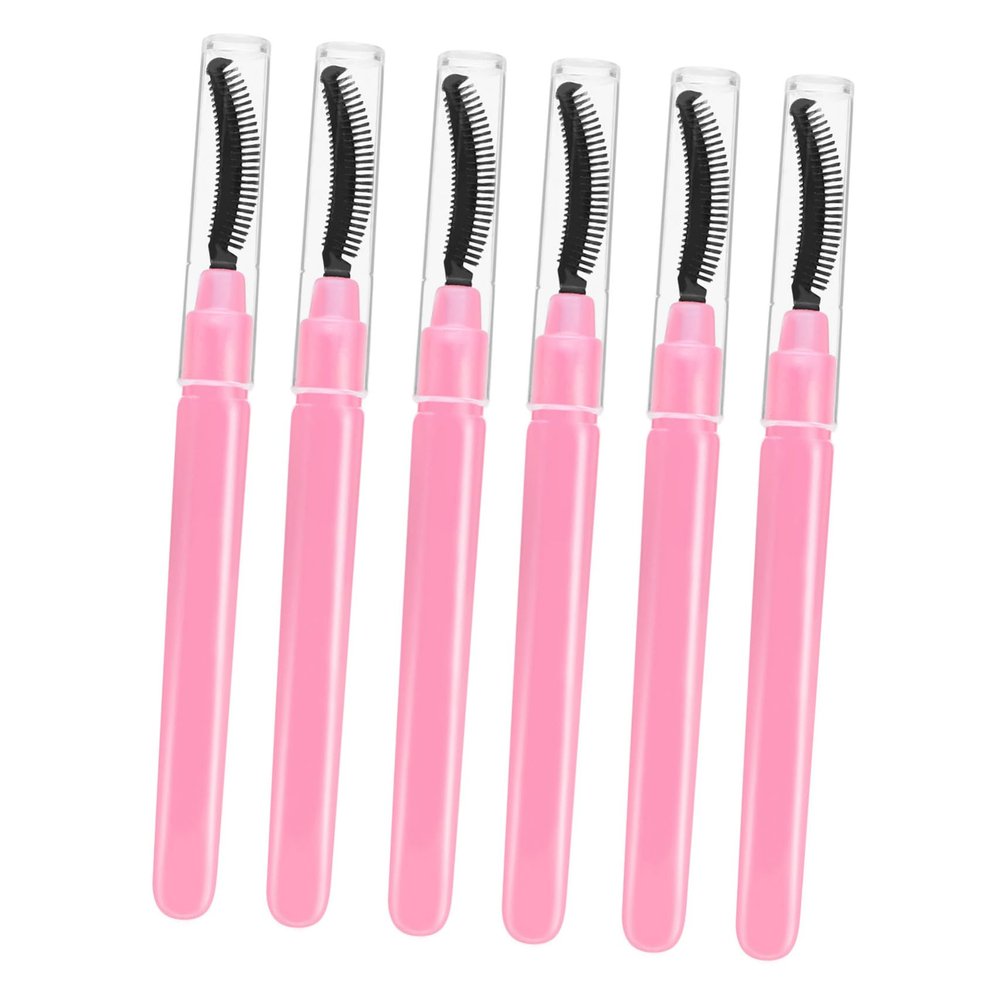 Didiseaon 6pcs Mascara Wands Lash Brushes for Eyelash Lamination Gentle Soft Tip Makeup Applicators Portable Beauty Tools for Travel and Everyday Use Easy to Clean