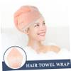 Baluue Women Microfiber Hair Drying Wrap Towel Ultra Absorbent Shower Cap for Quick Drying Lightweight Hair Turban for Home and Travel Reduces Split Ends view 2