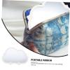 NOLITOY 2pcs Cloud-Shaped Cosmetic Mirrors Hanging Vanity Mirrors for Desk High Definition Makeup Reflection Girls Home White view 2