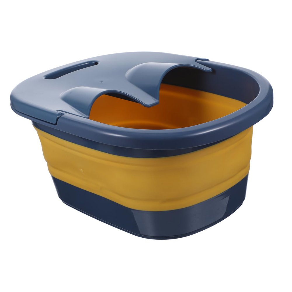 NOLITOY Collapsible Foot Soaking Basin Portable Foot Soak Tub with Massage Points for Home Use for Adults and Boy Girl Convenient Storage
