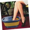 NOLITOY Collapsible Foot Soaking Basin Portable Foot Soak Tub with Massage Points for Home Use for Adults and Boy Girl Convenient Storage view 2