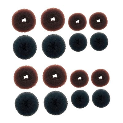 MERRYHAPY 2sets French Hair Bun Maker Bun Donut Hair Shaper Kit Holder for Women 8pcs*2