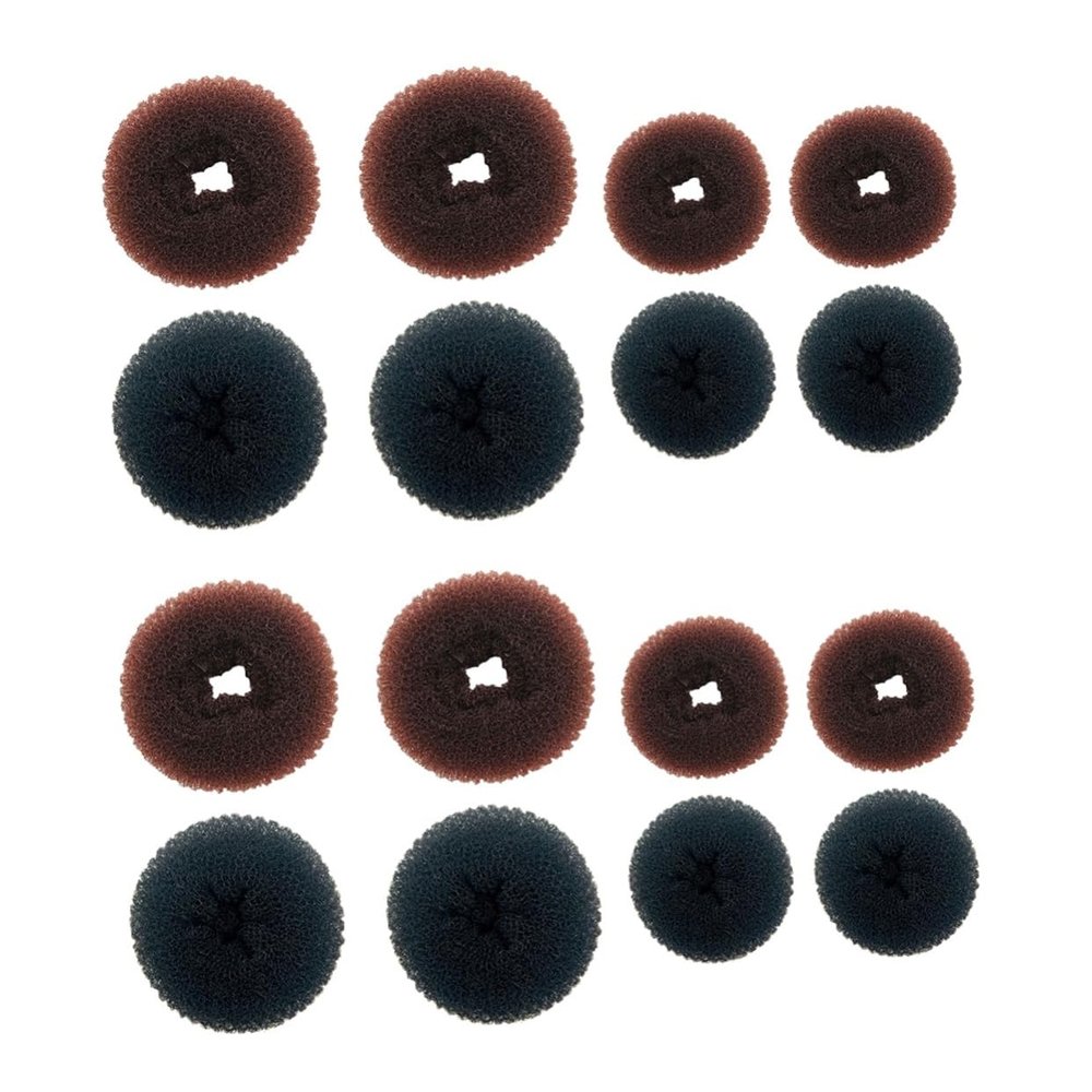 MERRYHAPY 2sets French Hair Bun Maker Bun Donut Hair Shaper Kit Holder for Women 8pcs*2