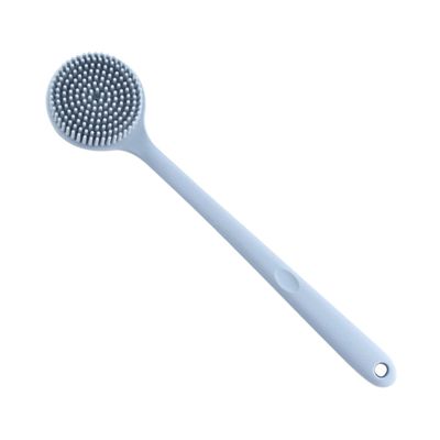 Baluue Body Brush Silicone Bristles Long Handle Shower Brush Back Exfoliator Ergonomic Design for Lower Limb Reach
