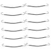 HAPINARY 24pcs Elastic Double Hook Hair Bands for Women Rubber Ponytail Holders for Thick Curly Hair Black Accessories for Easy Styling view 1