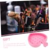 Baluue Silicone Makeup Brush Cleaning Mat Durable Clean Tool for Quick Makeup Tool Maintenance Pink Color view 2