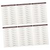 Baluue 6pcs Hair-like Eyebrow Stickers False Eyebrows Cosmetics Imitation Brow Sticker Fake Brows Filler for Makeup Beauty Bloggers view 1
