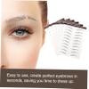 Baluue 6pcs Hair-like Eyebrow Stickers False Eyebrows Cosmetics Imitation Brow Sticker Fake Brows Filler for Makeup Beauty Bloggers view 2