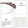 Baluue 6pcs Hair-like Eyebrow Stickers False Eyebrows Cosmetics Imitation Brow Sticker Fake Brows Filler for Makeup Beauty Bloggers view 4