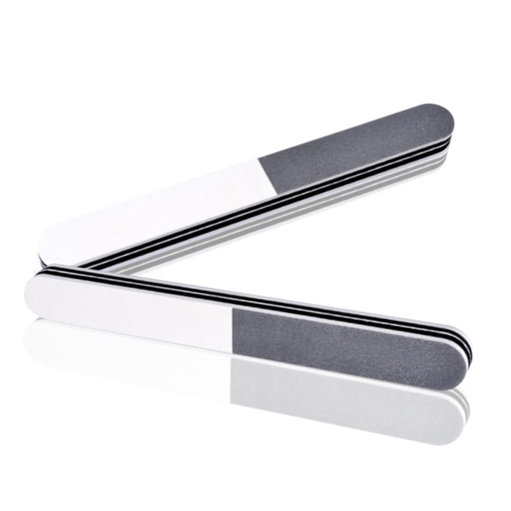 minkissy 5pcs Durable Double-Sided Nail Files Board Washable Buffers for Natural False Nails for Art and Salon Use Smooth Shaping and Polishing Tool
