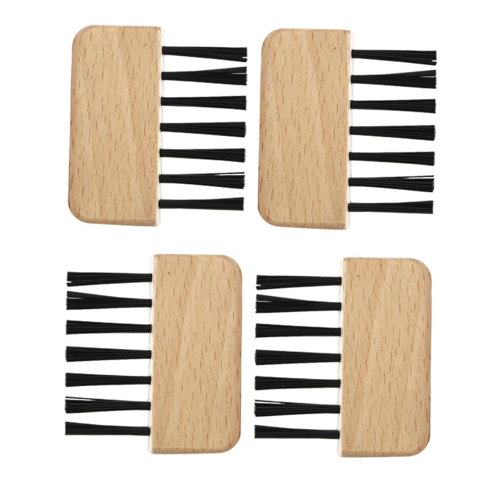 Baluue 4pcs Comb Hair Tool Hair Brush Cleaner for Easy Removal of Embedded Lightweight Portable Cleaning Brush Essential for Home Travel