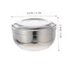 NOLITOY Sturdy Shaving Soap Bowl with Lid Durable Stainless Steel Container for Men and Rustproof Shaving Tool for Home and Salon Use Capacity Design for Efficient Foam Generation view 2