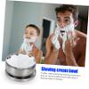 NOLITOY Sturdy Shaving Soap Bowl with Lid Durable Stainless Steel Container for Men and Rustproof Shaving Tool for Home and Salon Use Capacity Design for Efficient Foam Generation view 3