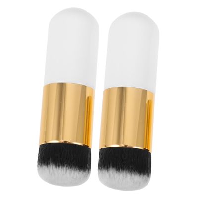 SKISUNO 6pcs Fluffy Makeup Brush Liquid Foundation Brush Blush for Women Elf Makeup
