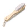HAPINARY 2pcs Natural Boar Bristle Foot Exfoliating Brush with Wooden Handle Dry Shaver for Feet view 3