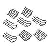 Baluue 8pcs Vintage Hair Comb Ponytail Holder for Women Metal Hair Combs for Curly Clips Bun Holder view 1