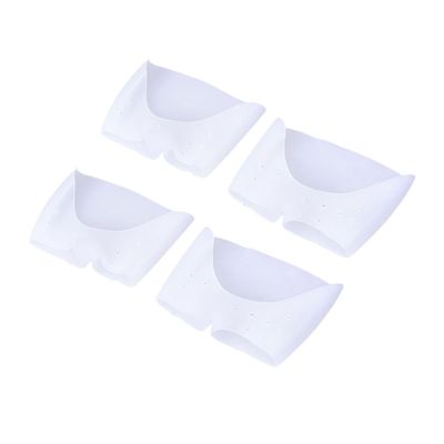 2 Pair Sebs Toe Shoe Cover with Hole Open Toe White