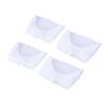 2 Pair Sebs Toe Shoe Cover with Hole Open Toe White view 1