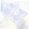 2 Pair Sebs Toe Shoe Cover with Hole Open Toe White view 3