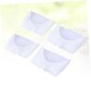 2 Pair Sebs Toe Shoe Cover with Hole Open Toe White view 4