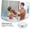 NOLITOY Stainless Steel Shaving Soap Bowl Shining Shaving Mug for Men Traditional Shave Butter Cup view 2