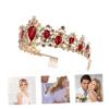 Baluue Rhinestone Crystal for Women Elegant Bridal Hair Accessory with Comb for Weddings Parties and Special Occasions Gem view 2