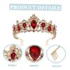 Baluue Rhinestone Crystal for Women Elegant Bridal Hair Accessory with Comb for Weddings Parties and Special Occasions Gem view 3