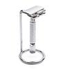 NOLITOY Double Shaving Razor Stand for Safety Razor and Brush Heavy-duty Metal Holder with Random Pattern Facilitates Air Drying Fits Models view 1