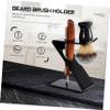 NOLITOY Acrylic Beard Brush Holder and Razor Stand Portable Design for Shaving Brush and Safety Razor Storage Elegant and Easy to Clean Shaving Accessory view 2