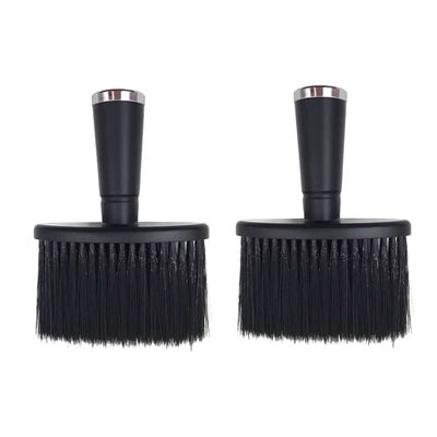 Baluue 2pcs Barber Brush Neck Duster Bristle Brush Gentle Cleaning Hair Styling Barber