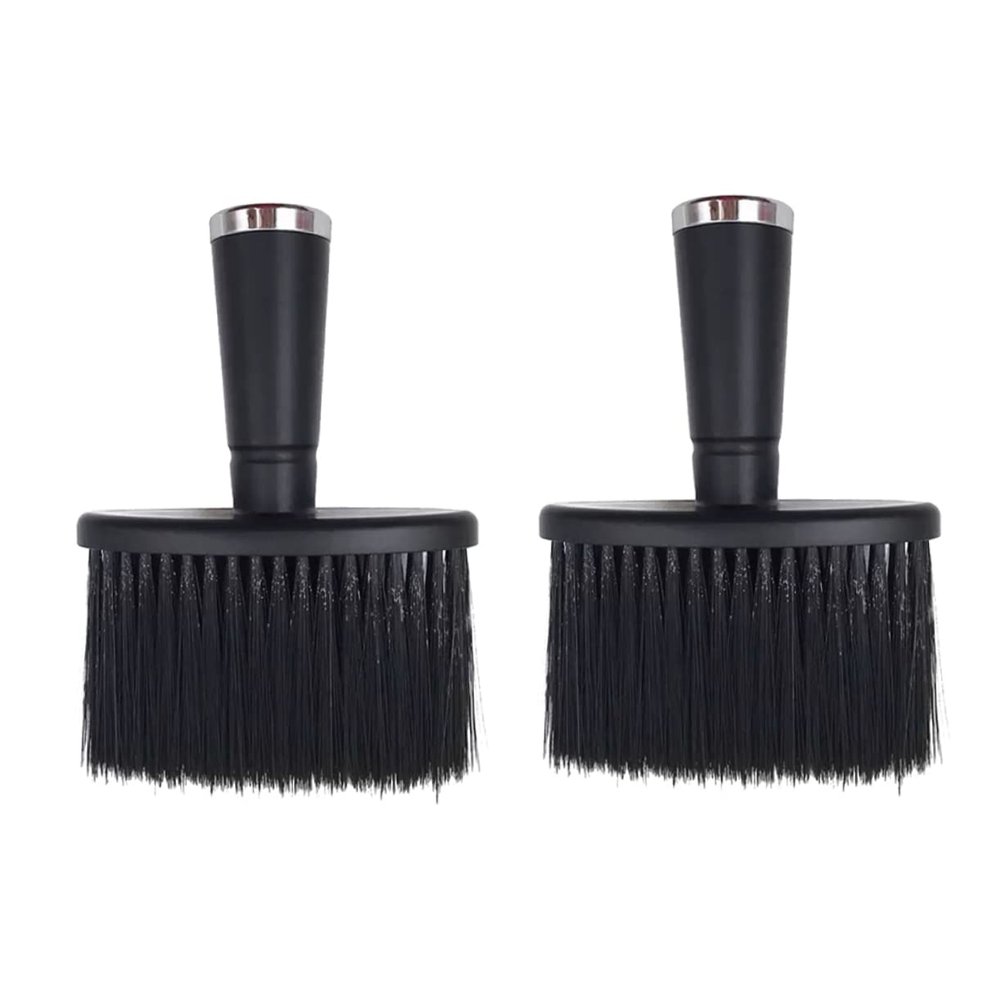Baluue 2pcs Barber Brush Neck Duster Bristle Brush Gentle Cleaning Hair Styling Barber