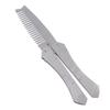 TOVINANNA Men's Folding Beard Comb Anti-static Stainless Steel Mustache Tool for Home and Salon Lightweight Portable Smooth Teeth for Easy Grooming and Shaping view 1