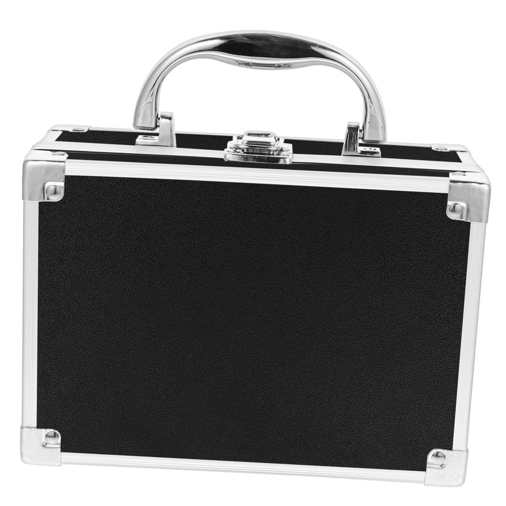 FOMIYES Aluminum Tool Cases Makeup Box Organizer Storage Case Portable Makeup Organizer Box for Travel