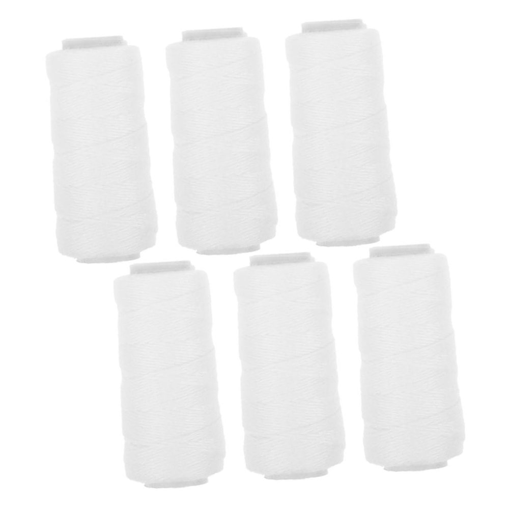 minkissy 6rolls Cotton Hair Removal Thread for Precision Facial Threading Soft Strong Replacement Strings for Hair Removal and Minimal Irritation for Upper Lip Chin and Forehead