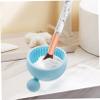 FRCOLOR Makeup Brush Cleaner Tool Flexible Non-deforming Cleaning Accessory for Home Use for Makeup Enthusiasts Simple Design Fashionable Shape Easy to Operate view 2