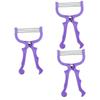 HAPINARY 3pcs Manual Facial Hair Remover Epilator Portable Spring Facial Hair Shaver for Women Non-skid Handle Travel-friendly Beauty Tool view 1
