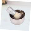 Didiseaon Stainless Steel Beard Brush Shaving Bowl Set High-grade Nylon Bristles Food Grade 304 Steel Perfect for Home view 2