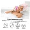 Baluue 3pcs Water Absorbent Dry Hair Cap Quick Dryer Hat Microfiber Towel Bonnet for Wet Hair view 2