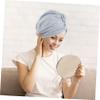 Baluue 3pcs Water Absorbent Dry Hair Cap Quick Dryer Hat Microfiber Towel Bonnet for Wet Hair view 3