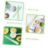 NOLITOY 20pcs Silicone Makeup Mixing Spatula Tool Long Stirring Tool for Face Mask Cosmetics for Diy Makeup view 3